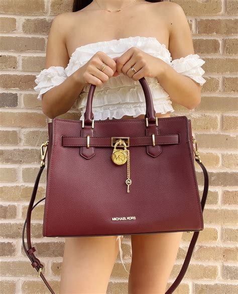 michael kors bag lock|michael kors hamilton satchel.